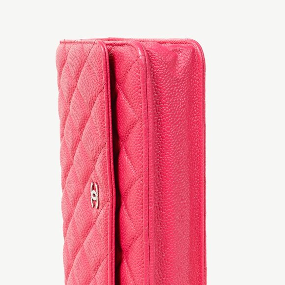 Chanel Silver Strap Pink Magenta Caviar Wallet-on-Chain - Picture 5 of 14